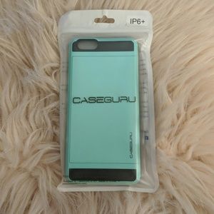 4/$15! iPhone 6+ Wallet Phone Case - Mint/Black